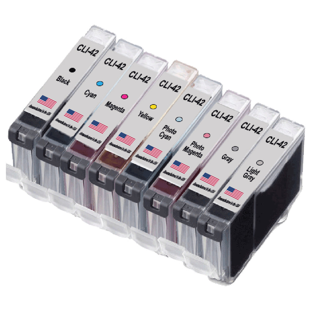 U.S. Remanufactured for Canon CLI-42 Color Combo 8 Pack