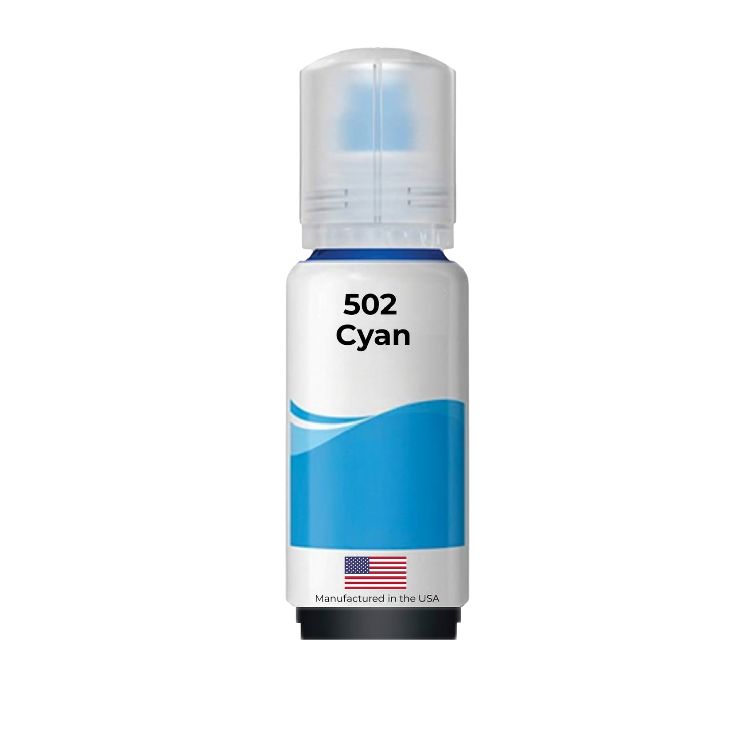 Replacement Ink Bottle For Epson 502 (T502220-S) 70 ml Cyan
