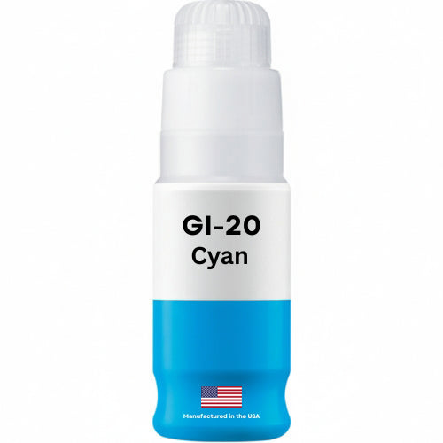 Replacement Ink Bottle For Canon GI-20 (3394C001) 70 ml Cyan