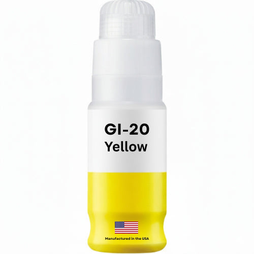 Replacement Ink Bottle For Canon GI-20 (3396C001) 70 ml Yellow
