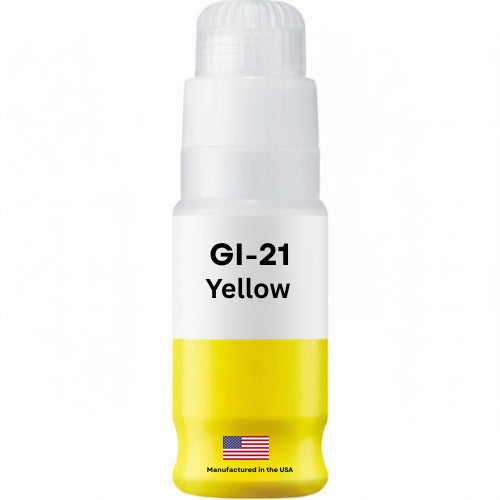 Replacement Ink Bottle For Canon GI-21 (4539C001) 70 ml Yellow