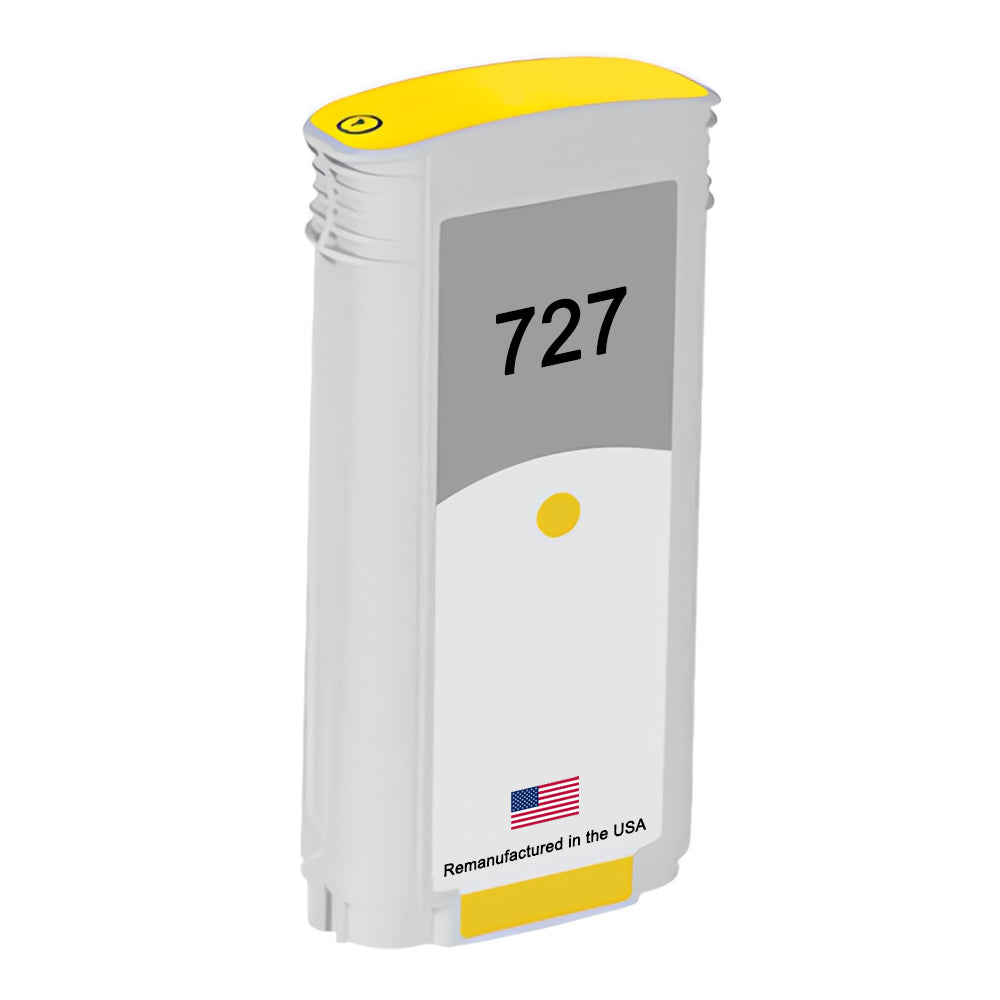 U.S. Remanufactured for HP 727 130ml (B3P21A) Yellow Ink Cartridge