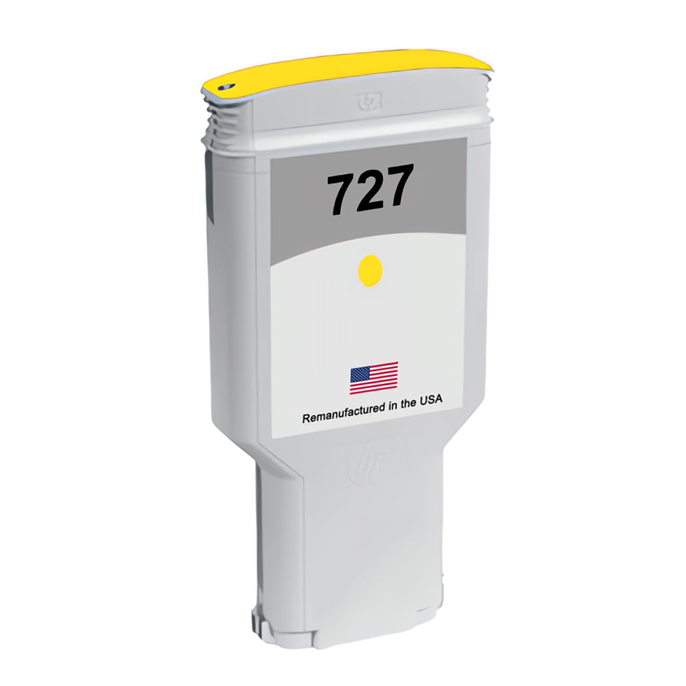 U.S. Remanufactured for HP 727 300ml (F9J78A) Yellow Ink Cartridge