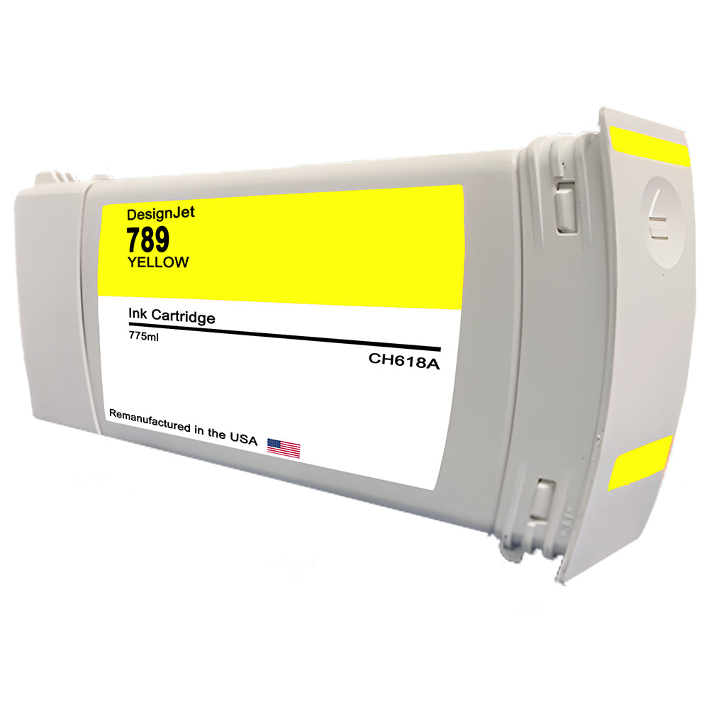 U.S. Remanufactured for HP 789 775ml (CH618A) Yellow Ink Cartridge