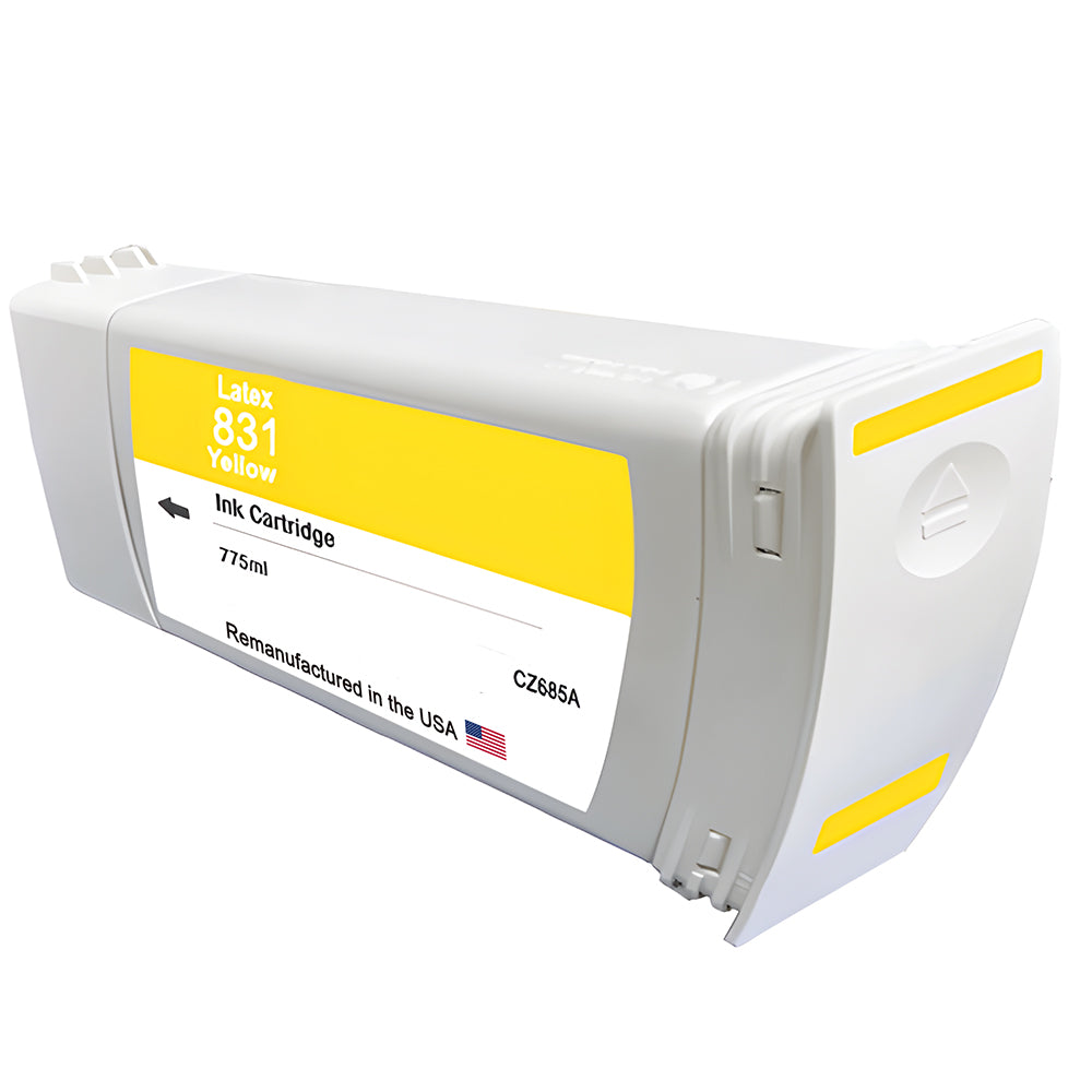 U.S. Remanufactured for HP 831 (CZ685A) Yellow Latex 775-ml Ink Cartridge