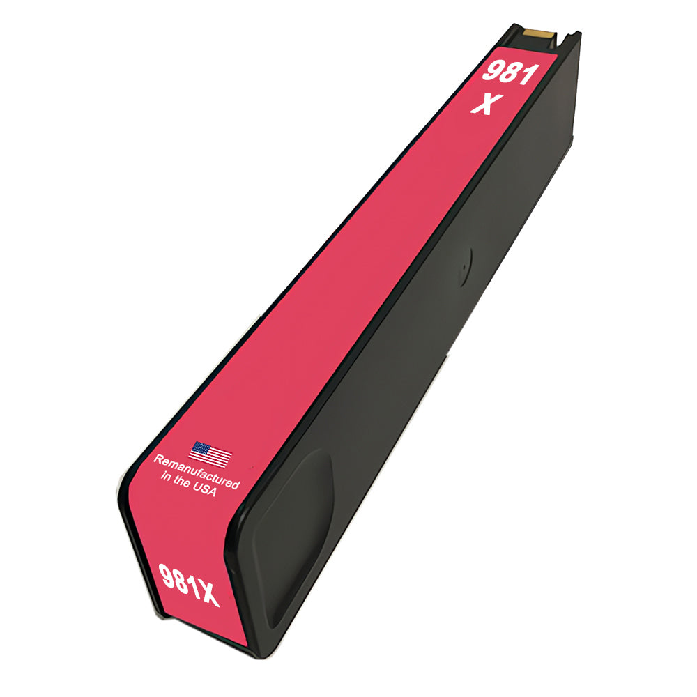 U.S. Remanufactured for HP 981X (L0R10A) Magenta Ink Cartridge