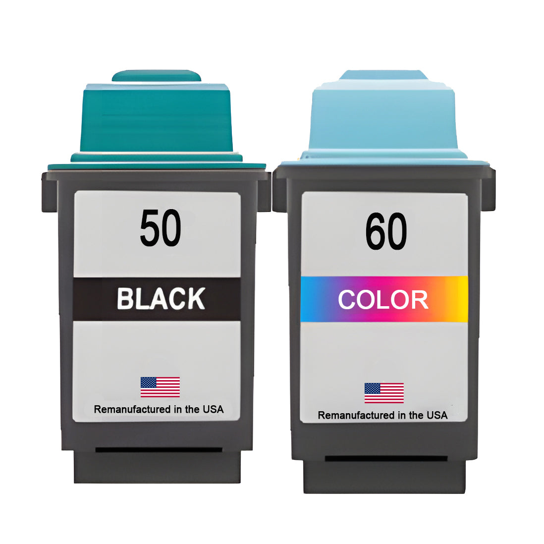 U.S. Remanufactured for Lexmark #50 Black and Lexmark #60 Color Combo Pack