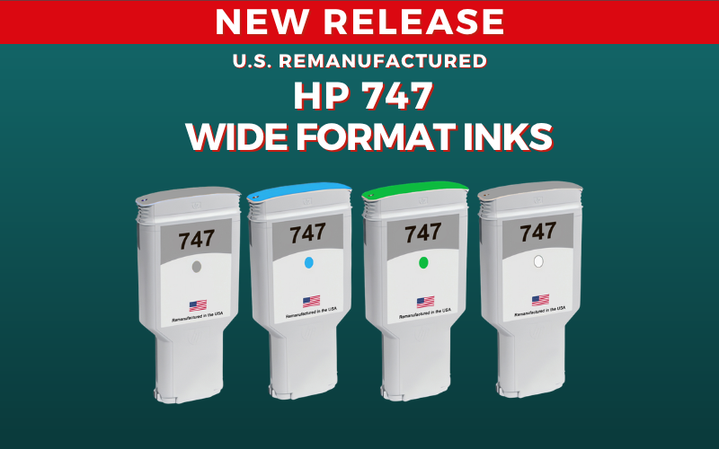 New Release for HP 747 Ink Cartridges