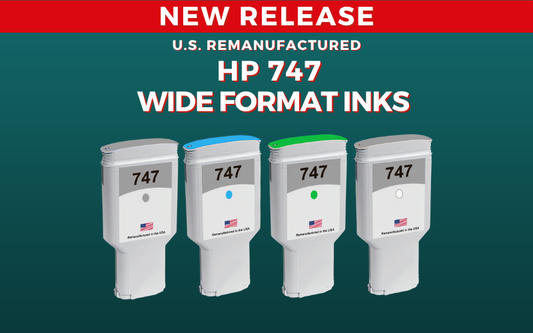 New Release for HP 747 Ink Cartridges