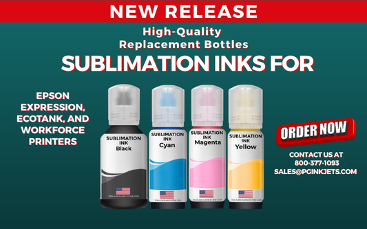 Now Offering Epson-Compatible Sublimation Ink Bottles